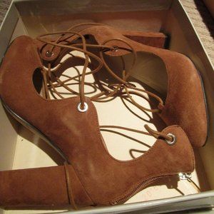 Marc Fisher Suede Ankle-Wrap